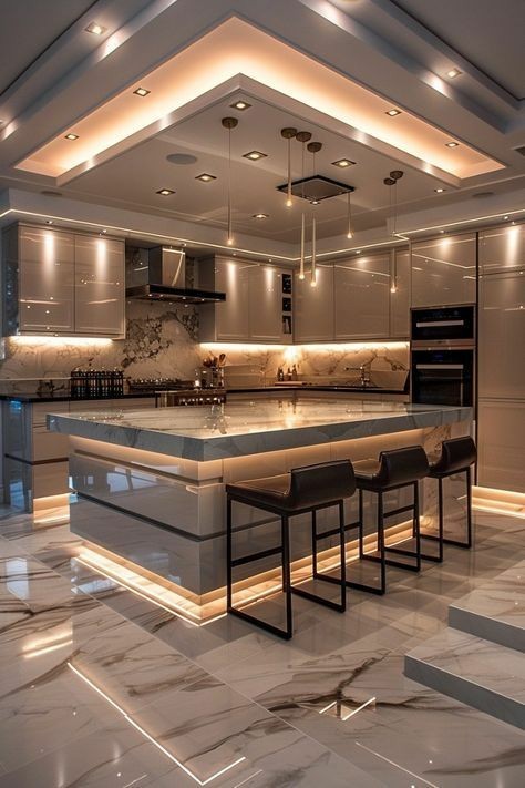 Sleek, Glossy and Elegant Kitchen Concept